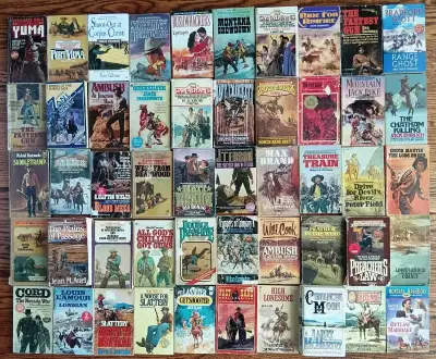 1957-2000 LOT OF 50 WESTERNS COWBOY PAPERBACKS - VARIOUS AUTHORS, View more