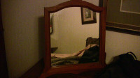 FOR SALE OLD ANTIQUE MIRROR SINGLE LEG IN THE BACK