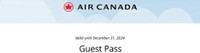 Air Canada Guest Passes