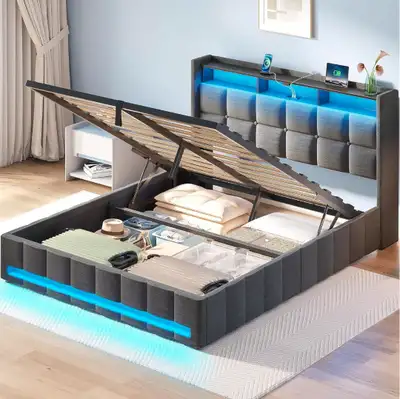 Double size bed frame *NEW IN BOX*, View more