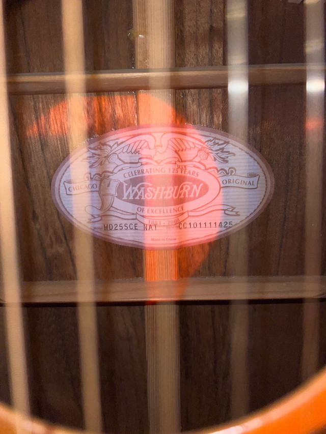 125th anniversary Washburn guitar  in Guitars in St. John's - Image 3
