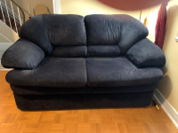 Black love seat sofa
