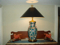Vintage original RARE Wildwood Lamp Hand Painted MINT condition
