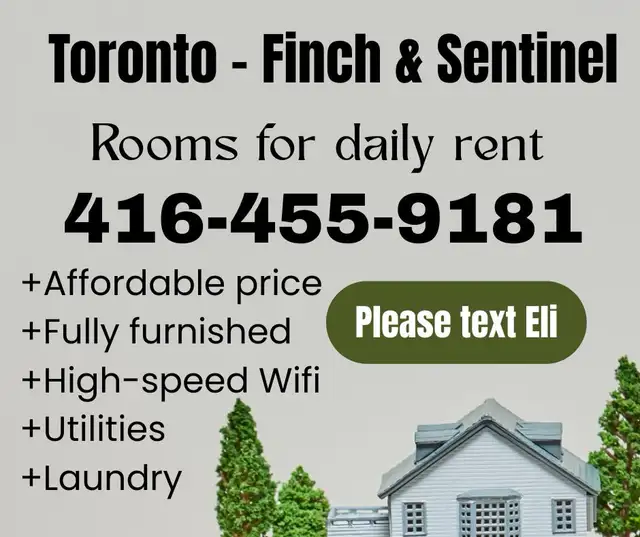 Toronto daily rent rooms