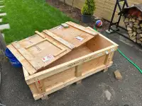 Wooden crate for shipping (32 x 56” x 22.5” height)
