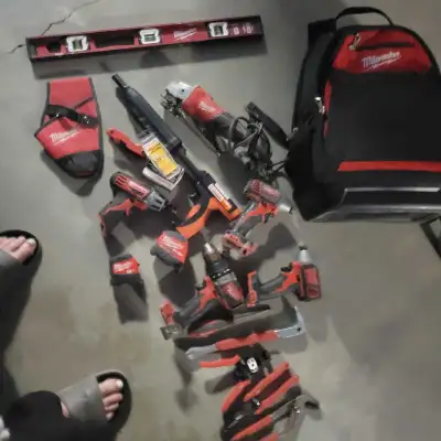 Milwaukee tools and bag, View more