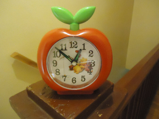 Winnie the Pooh and Piglet Apple Shaped Alarm Clock in Other in City of Toronto