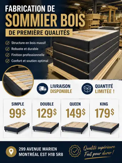 Fabrication de Sommier Neuf, View more