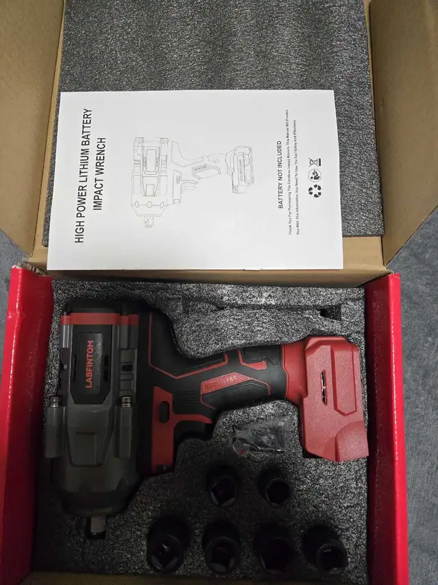 Cordless Impact Wrench 1/2 inch for Mil-Waukee 18V Battery,  in Power Tools in Oakville / Halton Region - Image 2