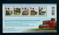 TIMBRE FEUILLET CANADA No. 2350 Drapeau au Dessus du Moulin