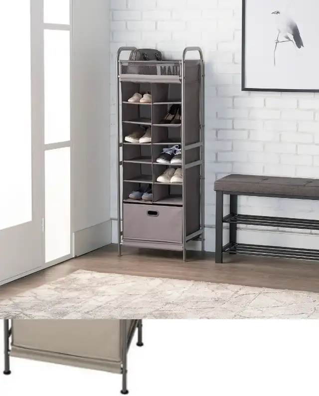 New Vertical Cubby 12 Compartment Organizer with Drawer in Storage & Organization in Calgary - Image 2
