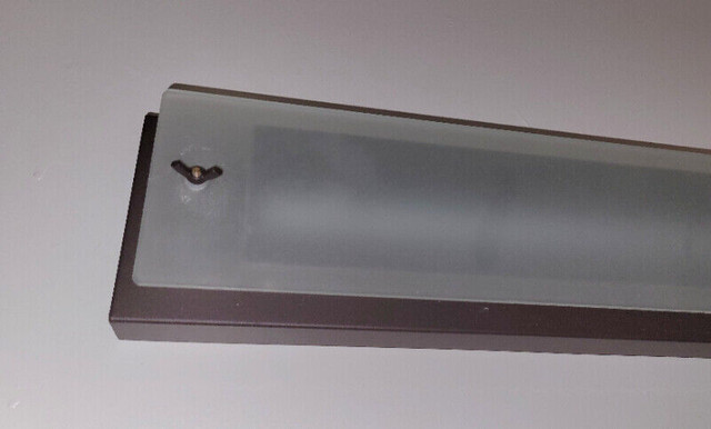 Wall mounted LED light with dark brown base in Indoor Lighting & Fans in Markham / York Region - Image 4