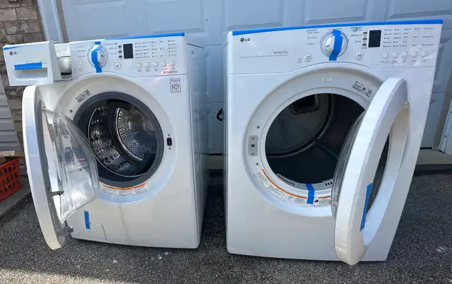 27” LG WASHER AND DRYER SET FRONT LOAD STACKABLE FULL CAPACITY  in Washers & Dryers in City of Toronto - Image 9