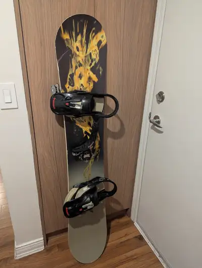 Burton snowboard with bindings, View more