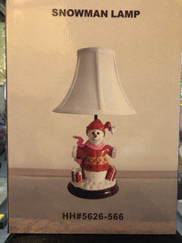 BNIB Snowman Lamp
