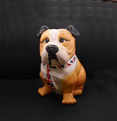 PPU Ceramic Chubby English Bulldog Cookie Jar Canister, View more
