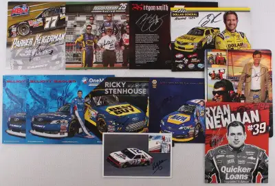 10 NASCAR Autographed Photos (LOA), View more