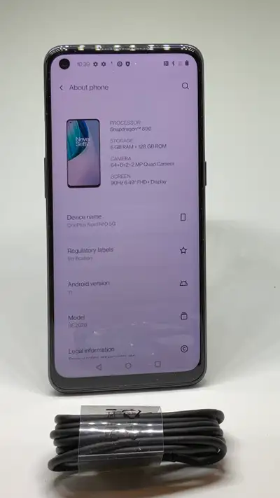 OnePlus Nord N10 5G – 6.49" – Android 11 – Unlocked – Mississauga – Cash Only Condition: Used Carrie...