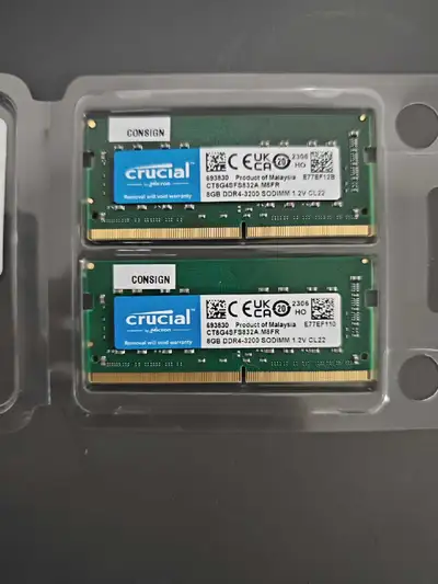 2x8gb ram ddr4 for laptop 3200, View more