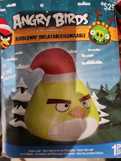 Inflatable Angry Birds  Christmas BRAND NEW STILL IN PACKAGE, View more