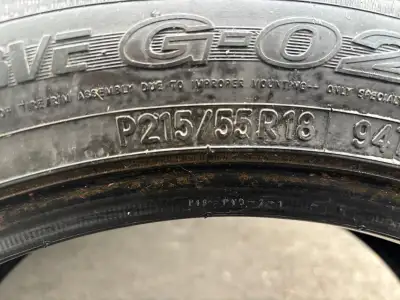 Pneu toyo observe G-02 plus 215/55/R18 Bon état