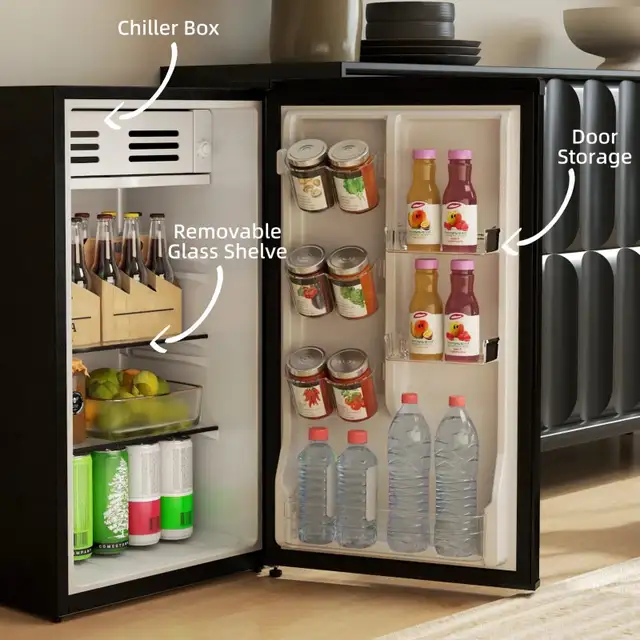 3.1 Cu. Ft Retro Mini Fridge, Single Door in Refrigerators in Markham / York Region - Image 9