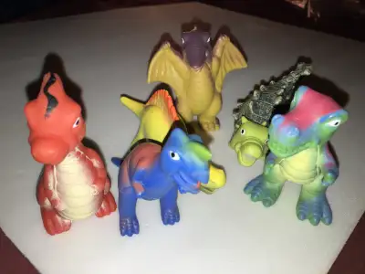 Dinosaur Bath Toys x 6 - very colourful, View more