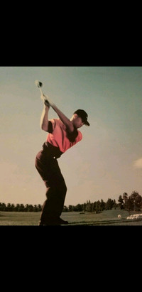 Tiger Woods 6 ft x 2 ft Laminated Panoramic Drive Nike