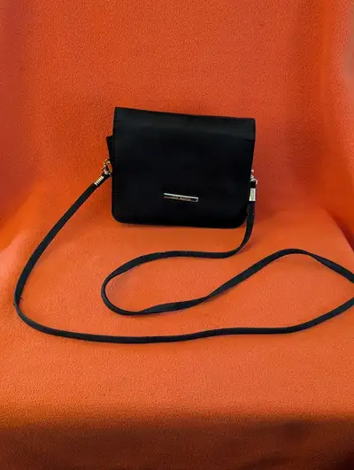 Joy Moda black fabric shoulder bag -6x5x2 inches, View more