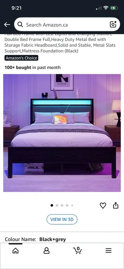 Double bedframe LED, View more
