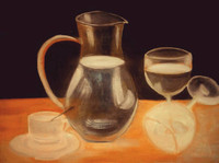 Water Pitcher Oil Painting