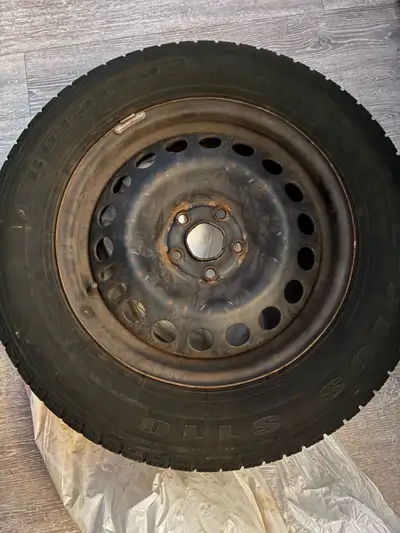 Complete set (only one pictured) of Rottalla winter ice s110. 225 60 16. Used for two winters but I...