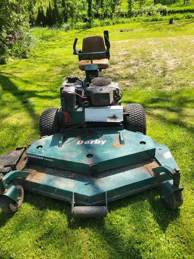 Riding lawn mower works good. No longer needed.