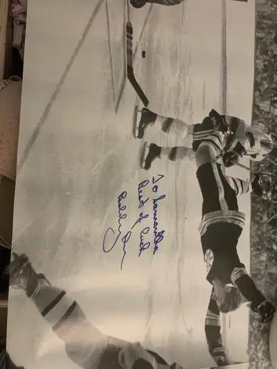 Autographed Bobby Orr Poster, View more