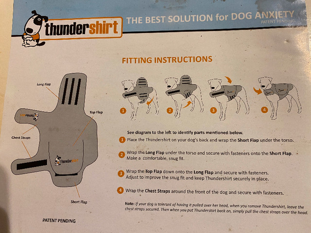 Dog ThunderShirt, Med in Accessories in Kawartha Lakes - Image 2