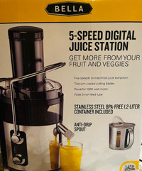 Bella 5-Speed Digital Juice Station 