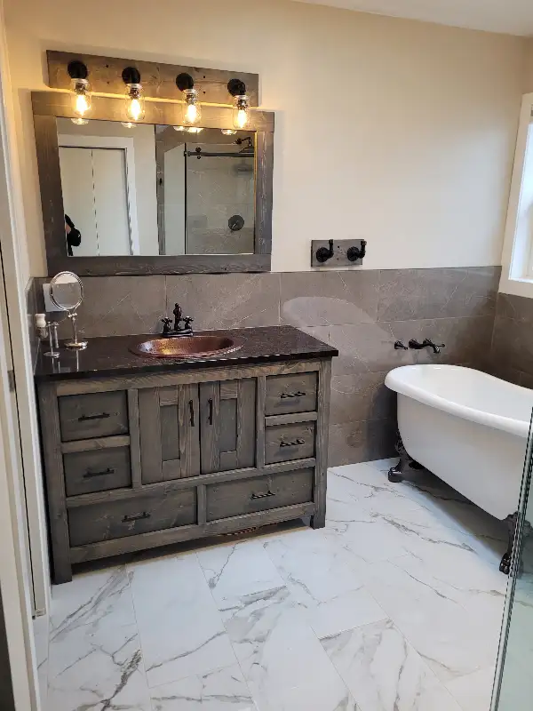 Solid Wood - Bathroom Vanities & Fixtures - Alberta Made in Cabinets & Countertops in Calgary - Image 6