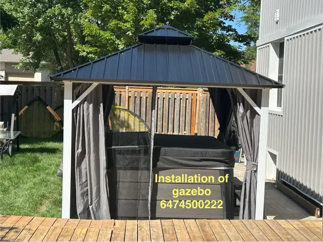 assembly of gazebo in Outdoor Tools & Storage in Oakville / Halton Region - Image 11