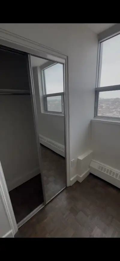 A private master bedroom is available in a 2 bed, 1 bath apartment on the 18th floor starting May 1s...