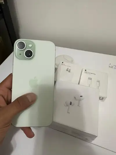 "iPhone 15 Plus – Excellent Condition AirPods + Fast Charger available Unlocked – works with any car...