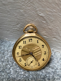 Antique Golden Crest Pocket Watch