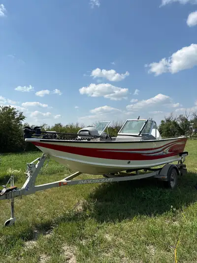 2012 Smokercraft pro angler 162. 16’ Evinrude etec 60hp Minn Kota prowedrive v2 with ipilot (12v) Li...