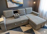 Corduroy Sectional Sofabed City of Montréal Greater Montréal Preview