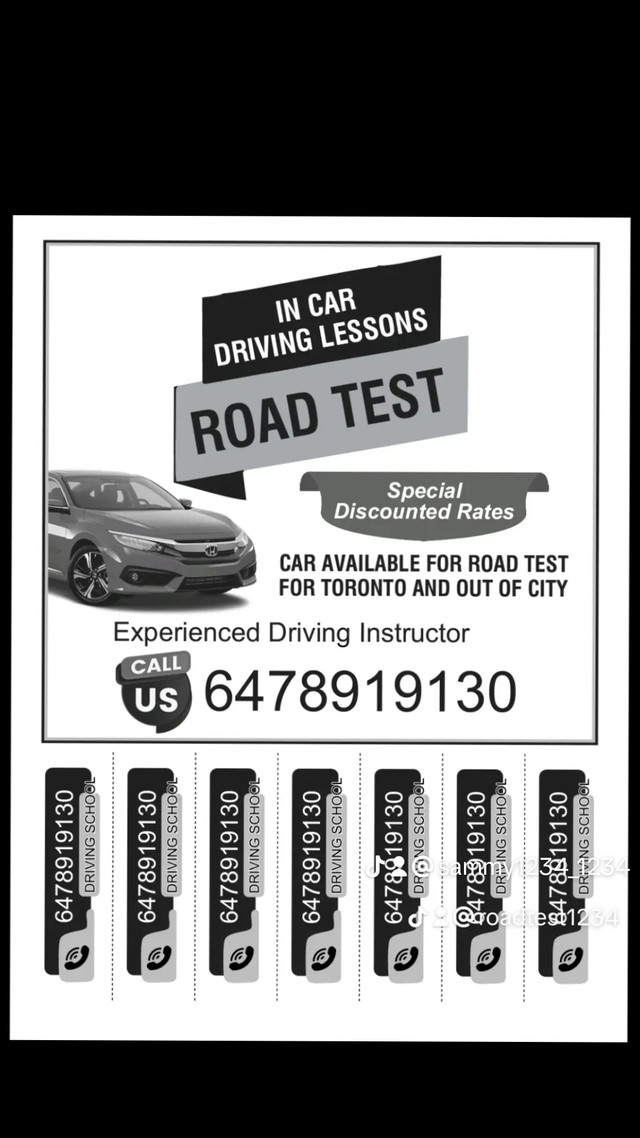 G2, G Road Test, Driving Lessons in Classes & Lessons in Mississauga / Peel Region - Image 2