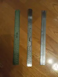 Metal rulers