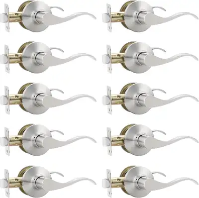 GOBEKOR Passage door lever 10 Pack, View more