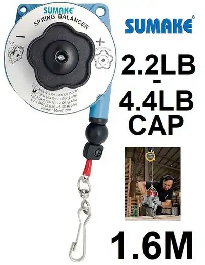 SUMAKE AIR COMPRESSOR SPRING BALANCER - 2.2lbs - 4.4lbs capacity, View more