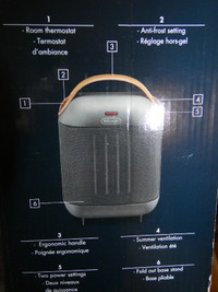 1500-watt DeLonghi HFX30C15.WCA Capsule Ceramic Heater