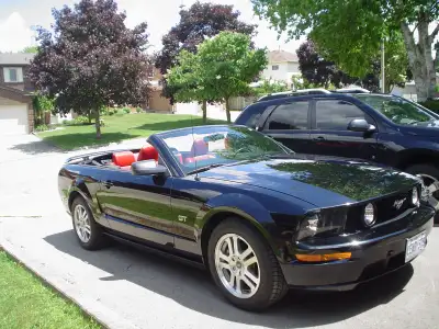 No winters, red leather interior, black top glass back window with defrost,Shaker 500 radio/cd syste...