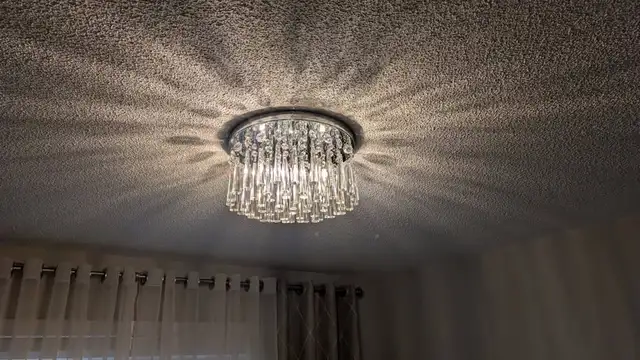 Modern Glass Pendant Light Fixture – Elegant Bedroom Lighting in Indoor Lighting & Fans in Ottawa - Image 3